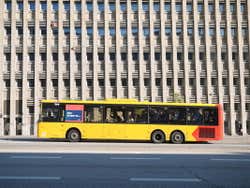 Autobús en el centro de Copenhague