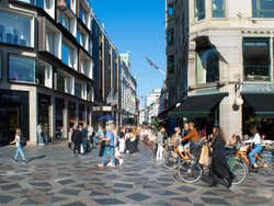Calle de compras en Copenhague