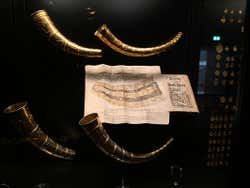 Cuernos vikingos de oro