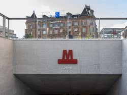 Estación de metro en Copenhague