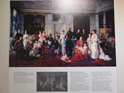 Retrato de la familia real de Dinamarca