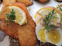Smørrebrød de salmón